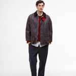 Paul Smith loves Barbour - Grey/Lilac Oversize Bedale Wax Jacket