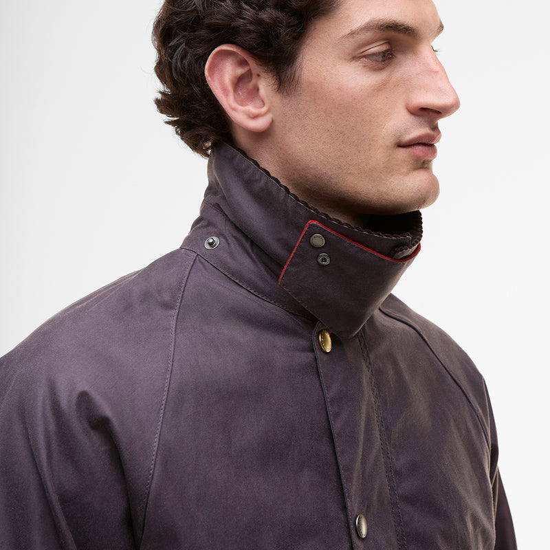 Paul Smith loves Barbour - Grey/Lilac Oversize Bedale Wax Jacket
