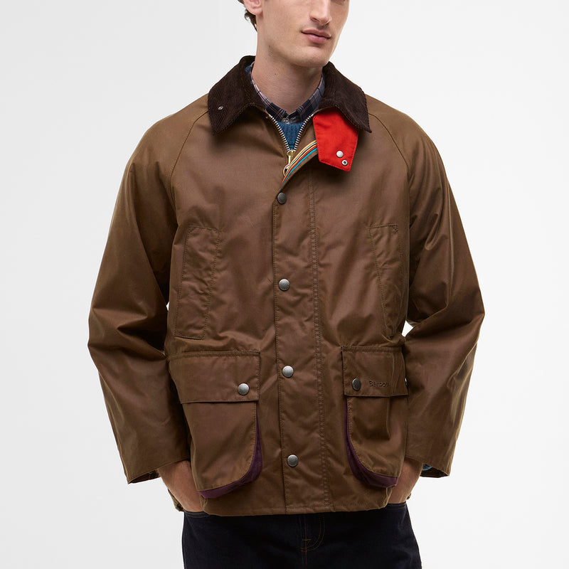 Paul Smith loves Barbour - Tan Oversize Bedale Wax Jacket