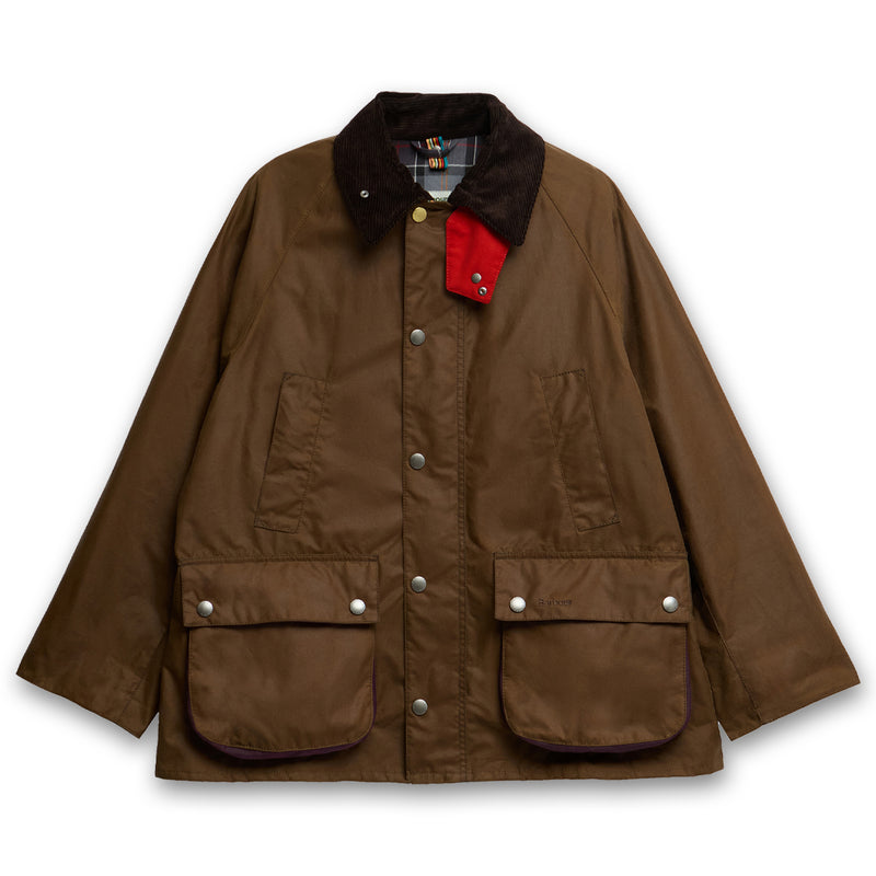 Paul Smith loves Barbour - Tan Oversize Bedale Wax Jacket