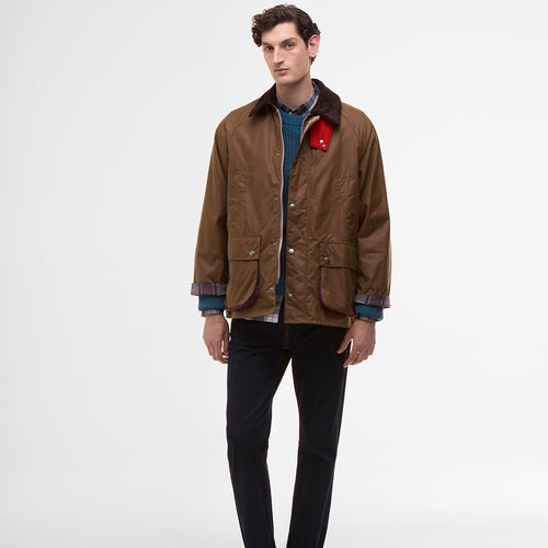 Paul Smith loves Barbour - Tan Oversize Bedale Wax Jacket
