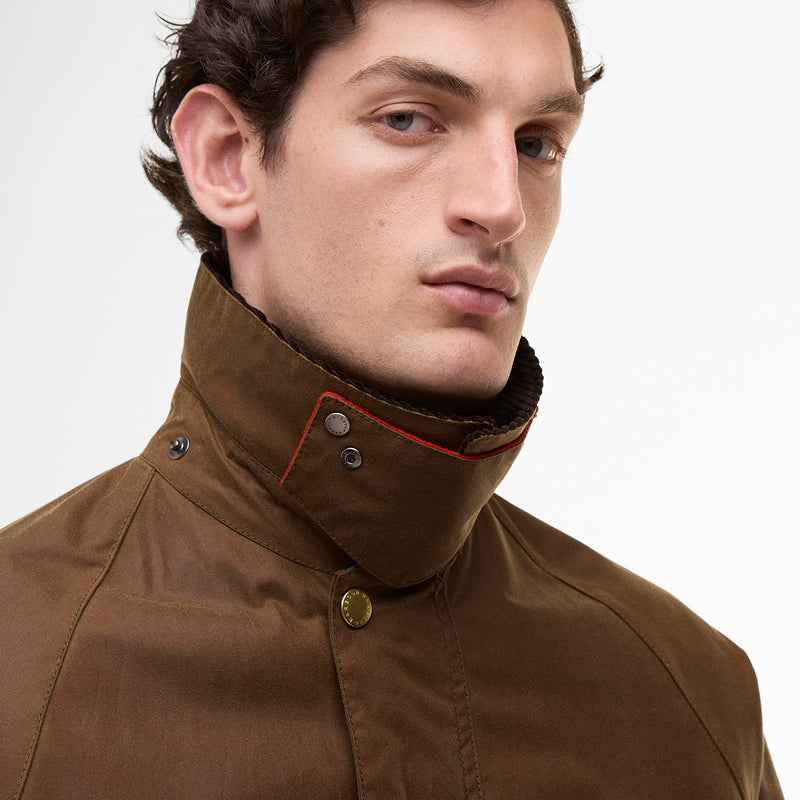 Paul Smith loves Barbour - Tan Oversize Bedale Wax Jacket