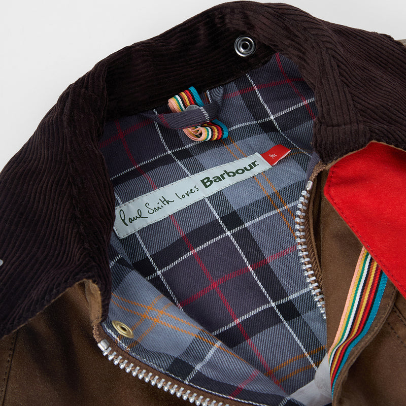 Paul Smith loves Barbour - Tan Oversize Bedale Wax Jacket