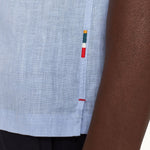 Orlebar Brown - Maitan SS Linen Shirt in Soft Blue - Nigel Clare