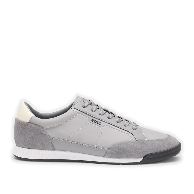 Boss - Nitan Trainers in Medium Grey