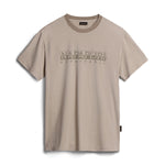 Napapijri - S-Santiago SS T-Shirt in Beige Silver - Nigel Clare