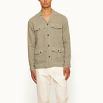 Orlebar Brown - Maitan 007 Golden Gun Linen Shirt in Penny Green