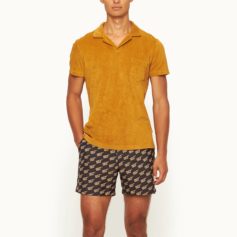 Orlebar Brown - Terry 007 Towelling Polo in Gold