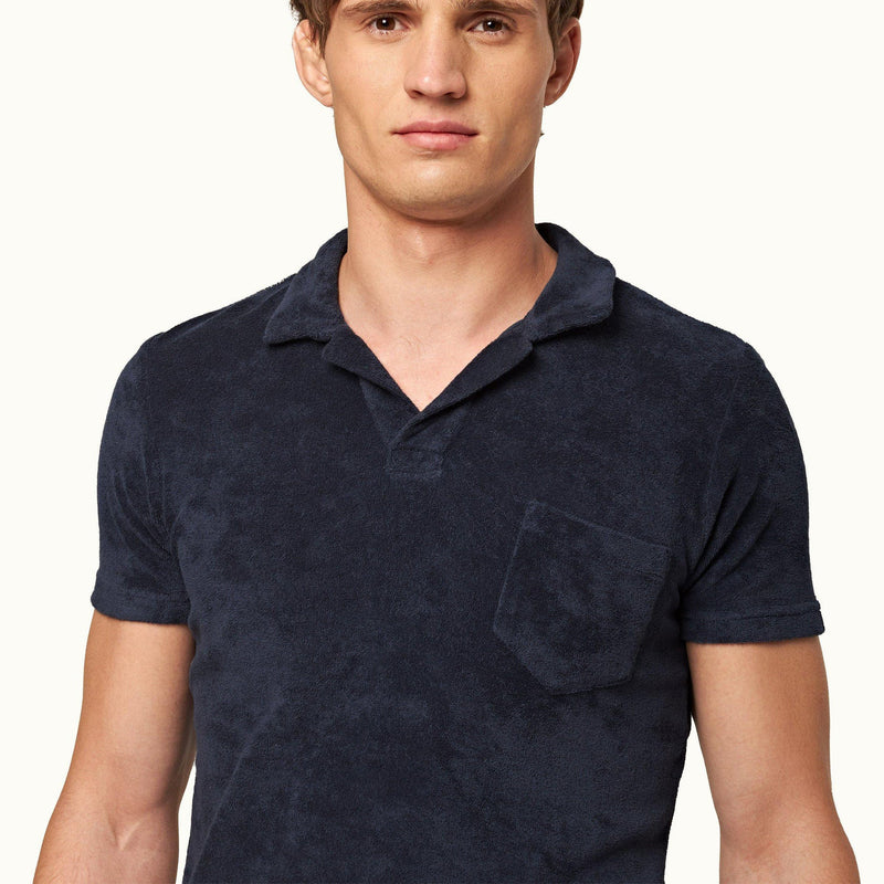 Orlebar Brown - Terry Polo in Navy | Nigel Clare