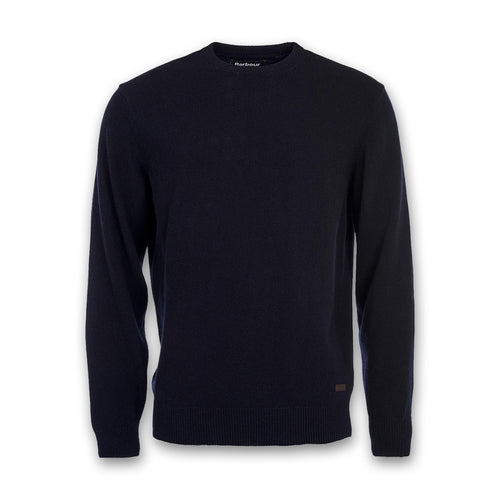 Barbour - Patch Crew Neck Sweater in Navy - Nigel Clare