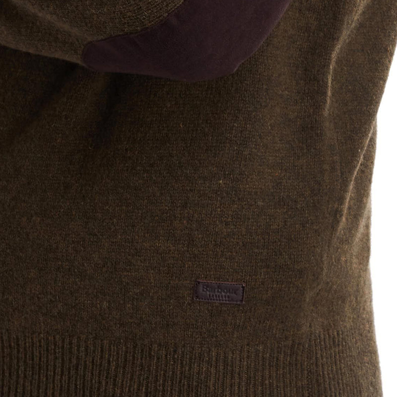 Barbour - Patch Crew Neck Sweater in Willow Green - Nigel Clare