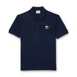 Lacoste - Classic Fit Signature Print Polo in Navy