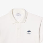 Lacoste - Classic Fit Signature Print Polo in White