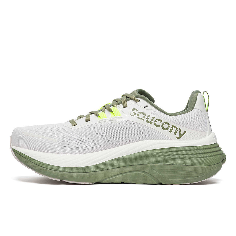 Saucony - Hurricane 24 Trainers in White/Olive