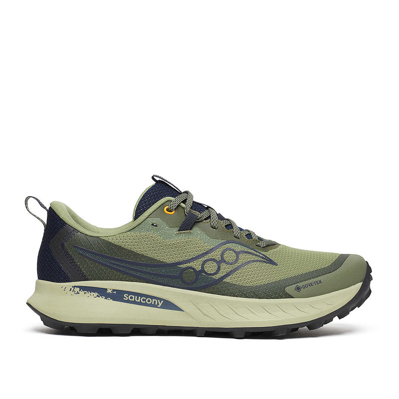 Saucony - Peregrine 15 GTX Trainers in Hemlock/Navy