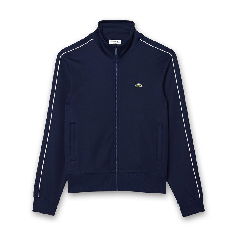 Lacoste - Paris Piqué Zip Front Track Jacket in Navy