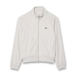 Lacoste - Paris Piqué Zip Front Track Jacket in Pale Grey