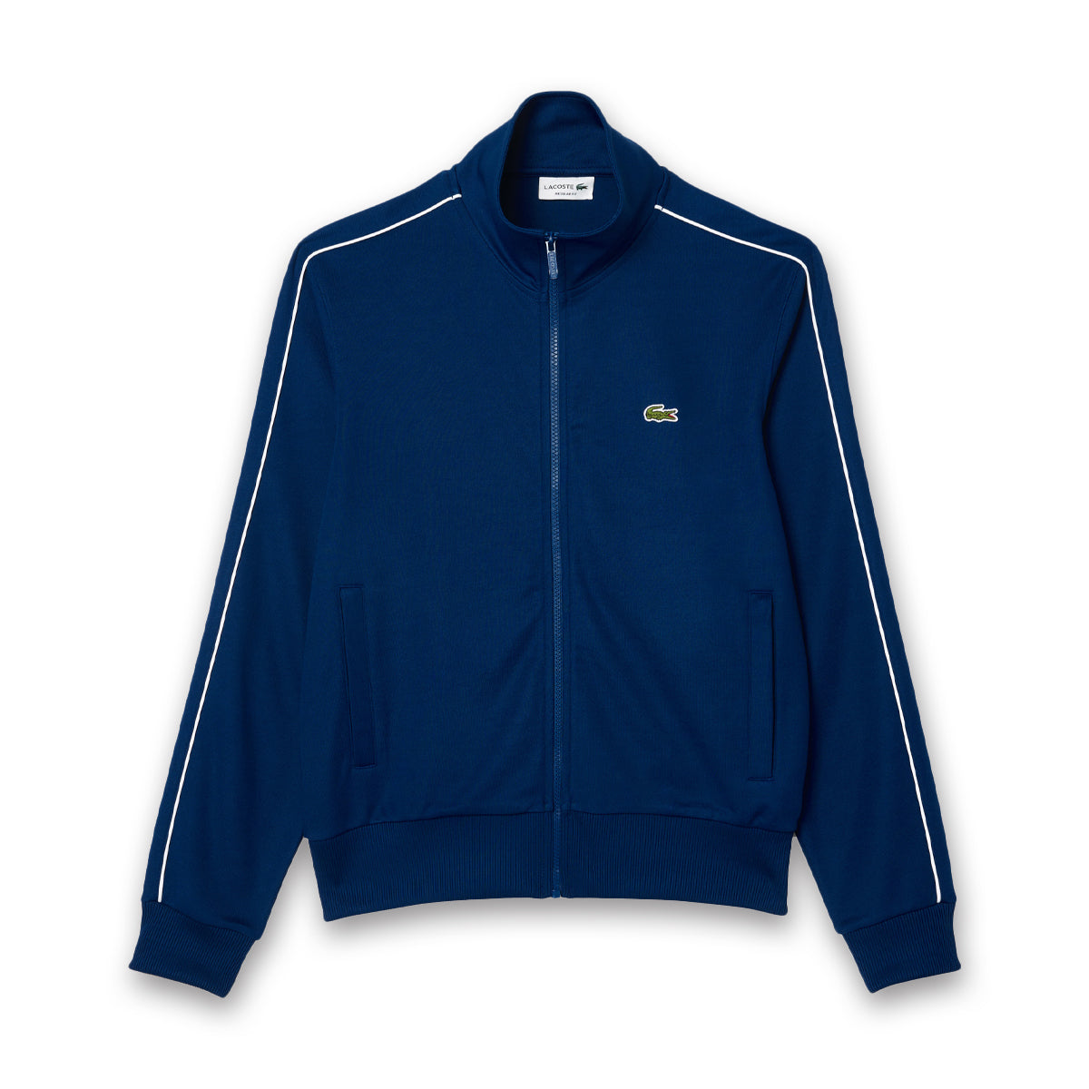 Lacoste Zip Through Track Top in Blue Nigel Clare