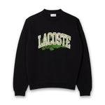 Lacoste - Loose Fitted Croc Sweatshirt in Black