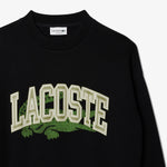 Lacoste - Loose Fitted Croc Sweatshirt in Black