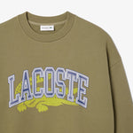 Lacoste - Loose Fitted Croc Sweatshirt in Khaki