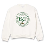 Lacoste - Loose Fitted Printed Sweatshirt in Off White