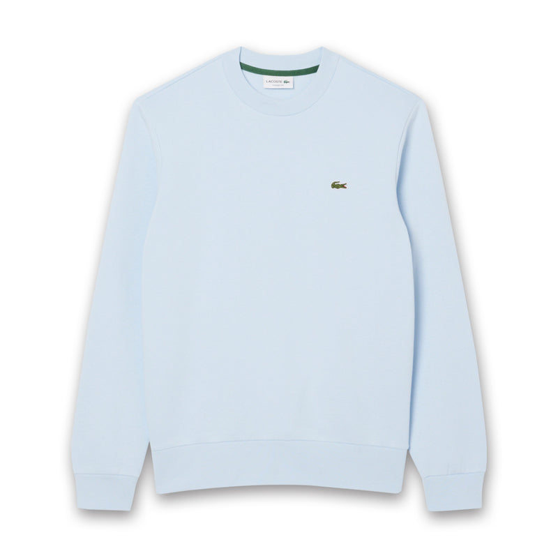 Lacoste - Fleece Crew Neck Sweatshirt in Light Blue