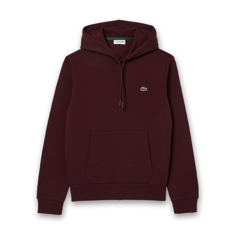 Lacoste - Fleece Hoodie in Bordeaux