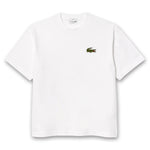 Lacoste - Loose Fit Heavy Cotton Badge T-Shirt in White