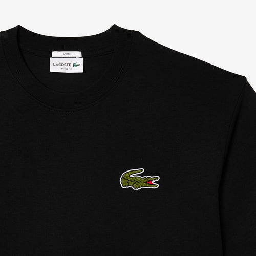 Lacoste - Loose Fit Heavy Cotton Badge T-Shirt in Black