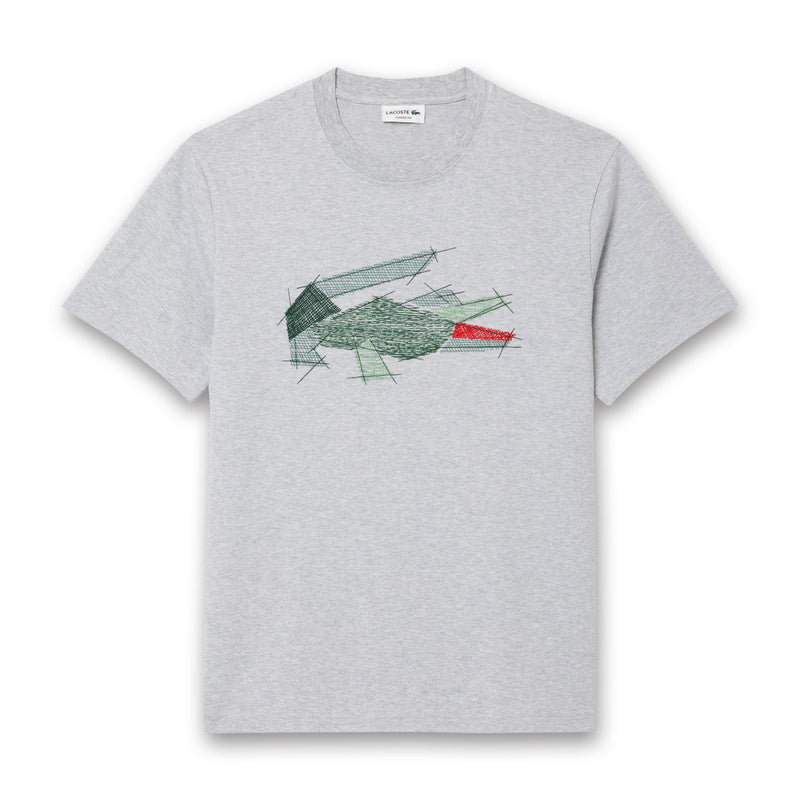 Lacoste - Crocodile Graphic T-Shirt in Grey