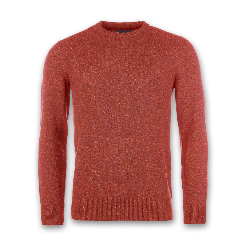 Barbour - Tisbury Crew Neck Sweater in Brick Red - Nigel Clare