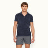 Orlebar Brown - Terry Towelling Polo in Navy - Nigel Clare