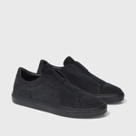 Harrys London - Aaron Velvet Suede Trainers in Dark Navy