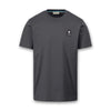 Sandbanks - Badge Logo T-Shirt in Anthracite