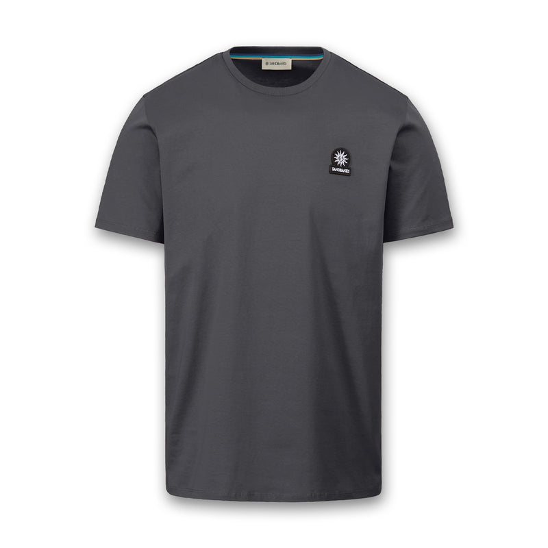 Sandbanks - Badge Logo T-Shirt in Anthracite