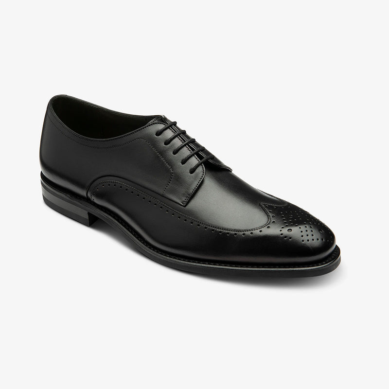 Loake - Bale Punched Brogues in Black