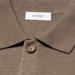 Eton - Milano Knitted Shirt Jacket in Mid Brown - Nigel Clare