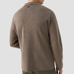 Eton - Milano Knitted Shirt Jacket in Mid Brown - Nigel Clare