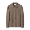 Eton - Milano Knitted Shirt Jacket in Mid Brown - Nigel Clare