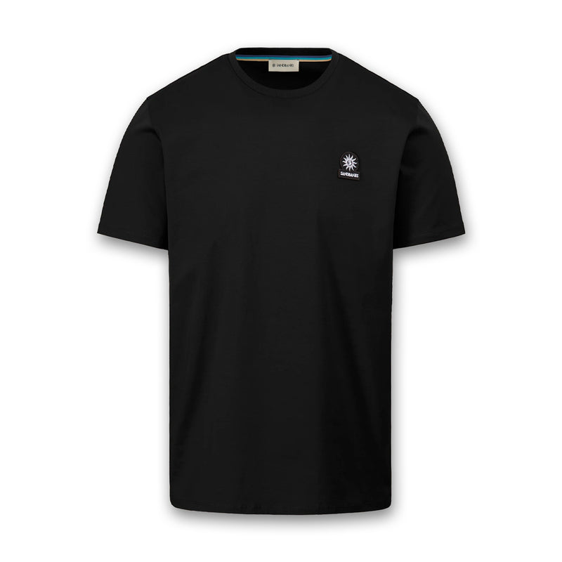 Sandbanks - Badge Logo T-Shirt in Black