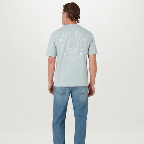 Belstaff - Border T-Shirt in Quarry Blue - Nigel Clare