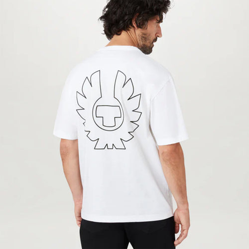 Belstaff - Border T-Shirt in White - Nigel Clare