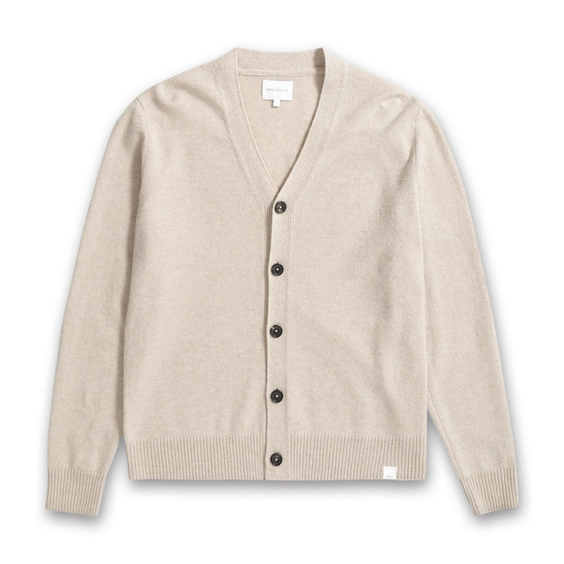 Norse Projects - Lambswool Cardigan in Oatmeal