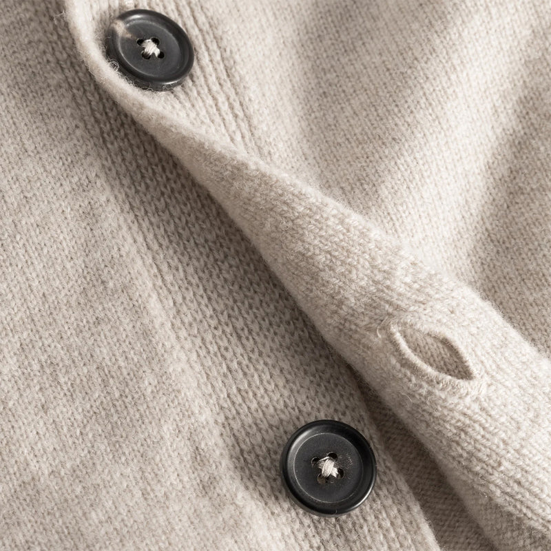 Norse Projects - Lambswool Cardigan in Oatmeal