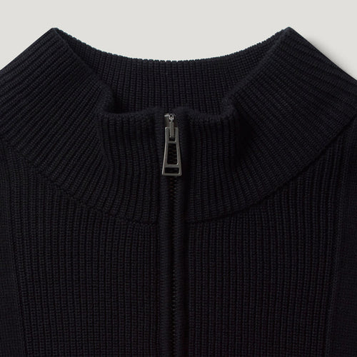 Belstaff - Commander 1/4 Zip Jumper in Black - Nigel Clare