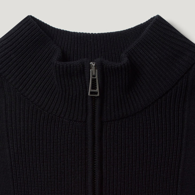 Belstaff - Commander 1/4 Zip Jumper in Black - Nigel Clare