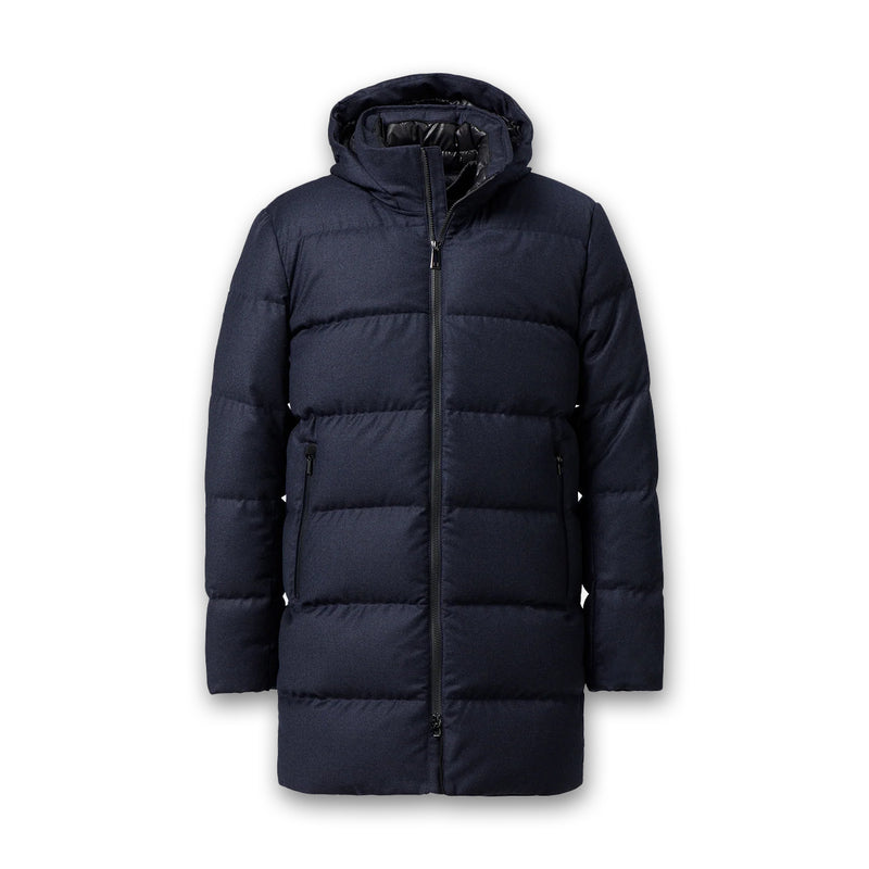 UBR - Concord Savile Parka in Navy Melange - Nigel Clare