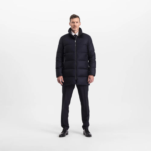 UBR - Concord Savile Parka in Navy Melange