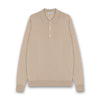 John Smedley - Cotswold Knit Polo in Kafka Beige - Nigel Clare